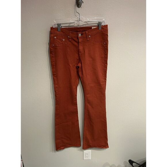 Rag & Bone Orange Elephant Bell Flare Flared Jeans Womens Size 29 - Picture 1 of 9